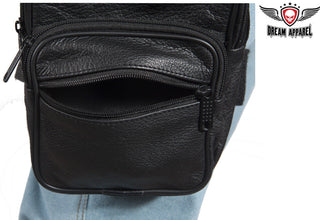 Dream Apparel Premium Leather Thigh Bags With Gun Pocket