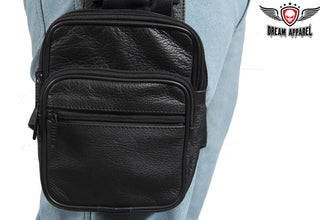 Dream Apparel Premium Leather Thigh Bags With Gun Pocket