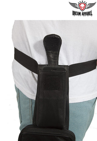 Dream Apparel Premium Leather Thigh Bags With Gun Pocket