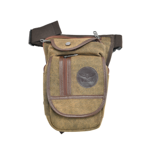 Brown Thigh Bag, Leg Bag Canvas