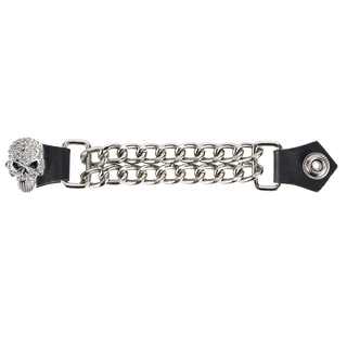 Dream Apparel Skull Bling Bling Rhinestones Vest Extender