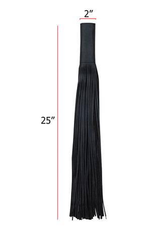 Dream Apparel Black Naked Cowhide Leather Handlebar Covers with Fringe