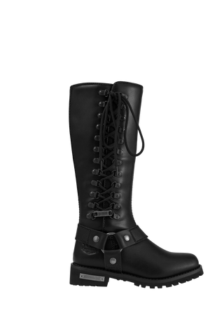Dream Apparel® Women Biker Long Boots with Laces