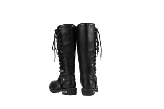 Dream Apparel® Women Biker Long Boots with Laces