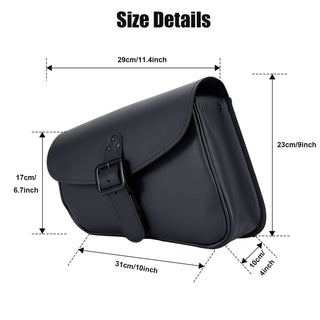 Dream Apparel Swing Arm Motorcycle Bag Right - Durable Black Swing Arm Bag with Easy Installation