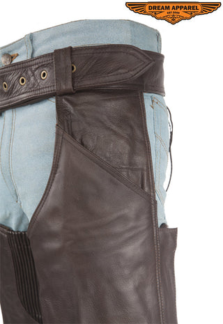 Brown Leather Chaps