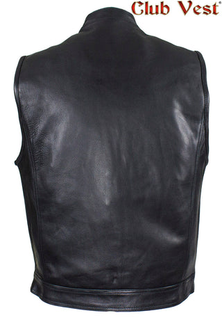 Men's Black Motorcycle Vest by Club Vest®