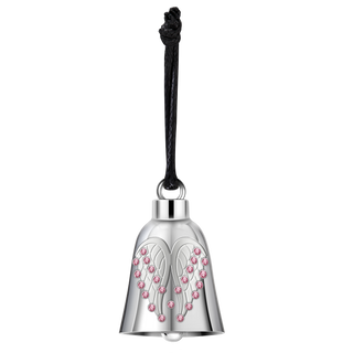 Dream Apparel Angel Wings Pink Bling Bling Motorcycle Bell, for Good Luck and in 3-D, Light Weight