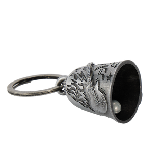 Dream Apparel Flaming Guitar Motorcycle Bell, Good Luck and 3-D, Light Weight, Impact Resistant