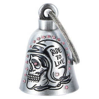 Dream Apparel SKULL " RIDE TO LIVE"  Motorcycle Bell Good Luck and in 3-D, Light Weight