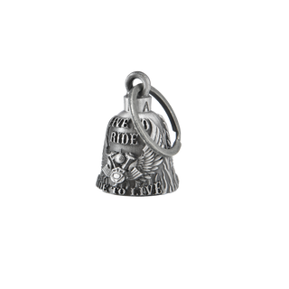 Dream Apparel Eagle Wings with V-Twin Engine, Live to Ride Motorcycle Bell, Good Luck and in 3-D