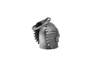 Dream Apparel Indian Skull Head Red Eyes Motorcycle Bell, for Good Luck and in 3-D, Light Weight
