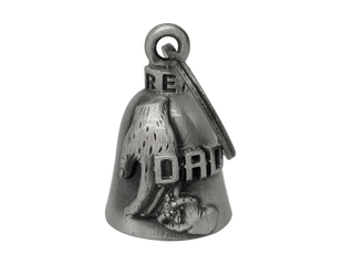 Dream Apparel Son Holding Dad's Finger Motorcycle Bell, for Good Luck and in 3-D, Light Weight