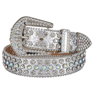 Dream Apparel Premium Strap Men Women Western Fashion Bling Bling Rhinestones Crystal Diamond Belts