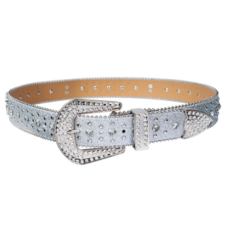 Dream Apparel Premium Straps Men Women Western Fashion Bling Bling Rhinestones Crystal Diamond Belt