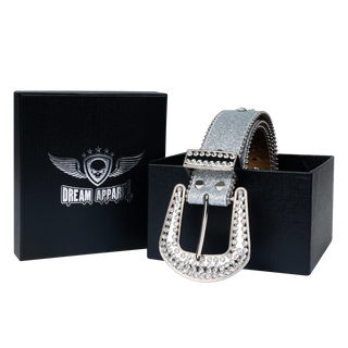 Dream Apparel Premium Straps Men Women Western Fashion Bling Bling Rhinestones Crystal Diamond Belt