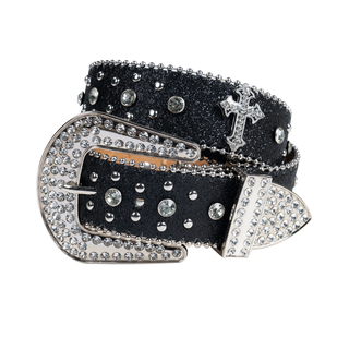 Dream Apparel Premium Straps Women Western Fashion Bling Bling Rhinestones Crystal Diamonds Belt