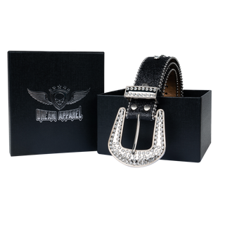 Dream Apparel Premium Straps Women Western Fashion Bling Bling Rhinestones Crystal Diamonds Belt