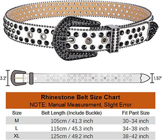 Dream Apparel Premium Strap Bling Bling Rhinestones Crystal Diamond Belts
