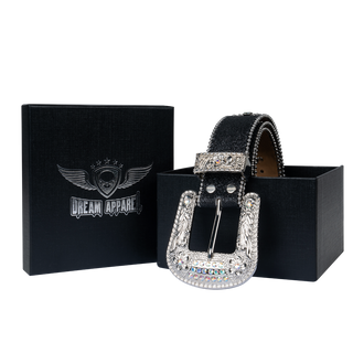 Dream Apparel Premium Strap Bling Bling Rhinestones Crystal Diamond Belts