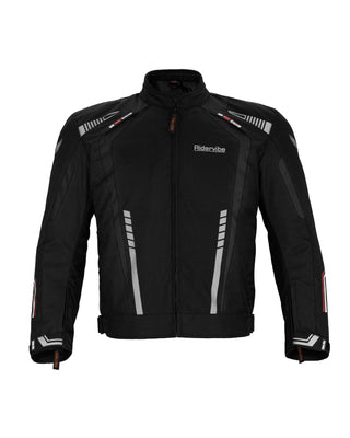 Dream Apparel Men's Nylon and Mesh Motorcycle Black Jacket