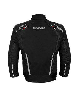 Dream Apparel Men's Nylon and Mesh Motorcycle Black Jacket