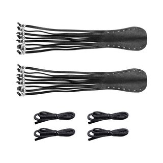 Dream Apparel Heavy Duty Leather Motorcycle Skull Fringed Black Brake Clutch Lever Grip Lever Cover