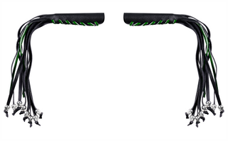 Dream Apparel Heavy Duty Motorcycle Skull Fringed Premium Black Green Brake Clutch Lever Cover