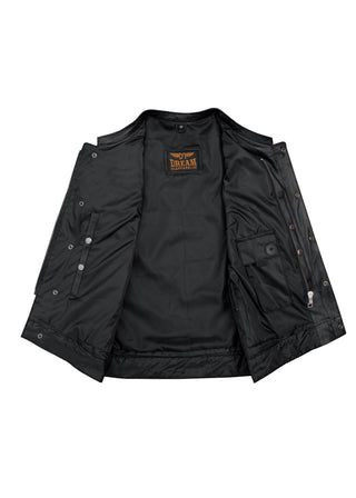 Ladies Motorcycle Leather CLUB VEST Butter Soft Thick Leather