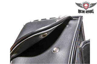 PVC Motorcycle Saddlebag With Studs