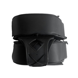 Dream Apparel Black No-Stud Motorcycle Saddlebag