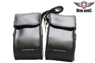 PVC Motorcycle Saddlebag With Studs