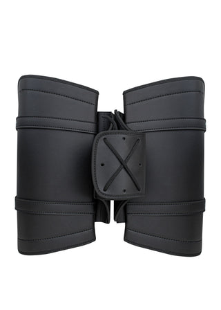 Dream Apparel Motorcycle Saddlebag Black PVC Classic Vintage Style, Weather-Resistant Saddlebag