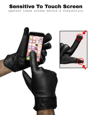 Dream Apparel Genuine cowhide leather riding gloves