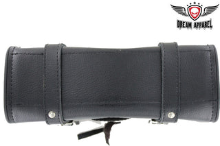 9 Inch Original PVC Motorcycle Tool Bag with Studs and Concho